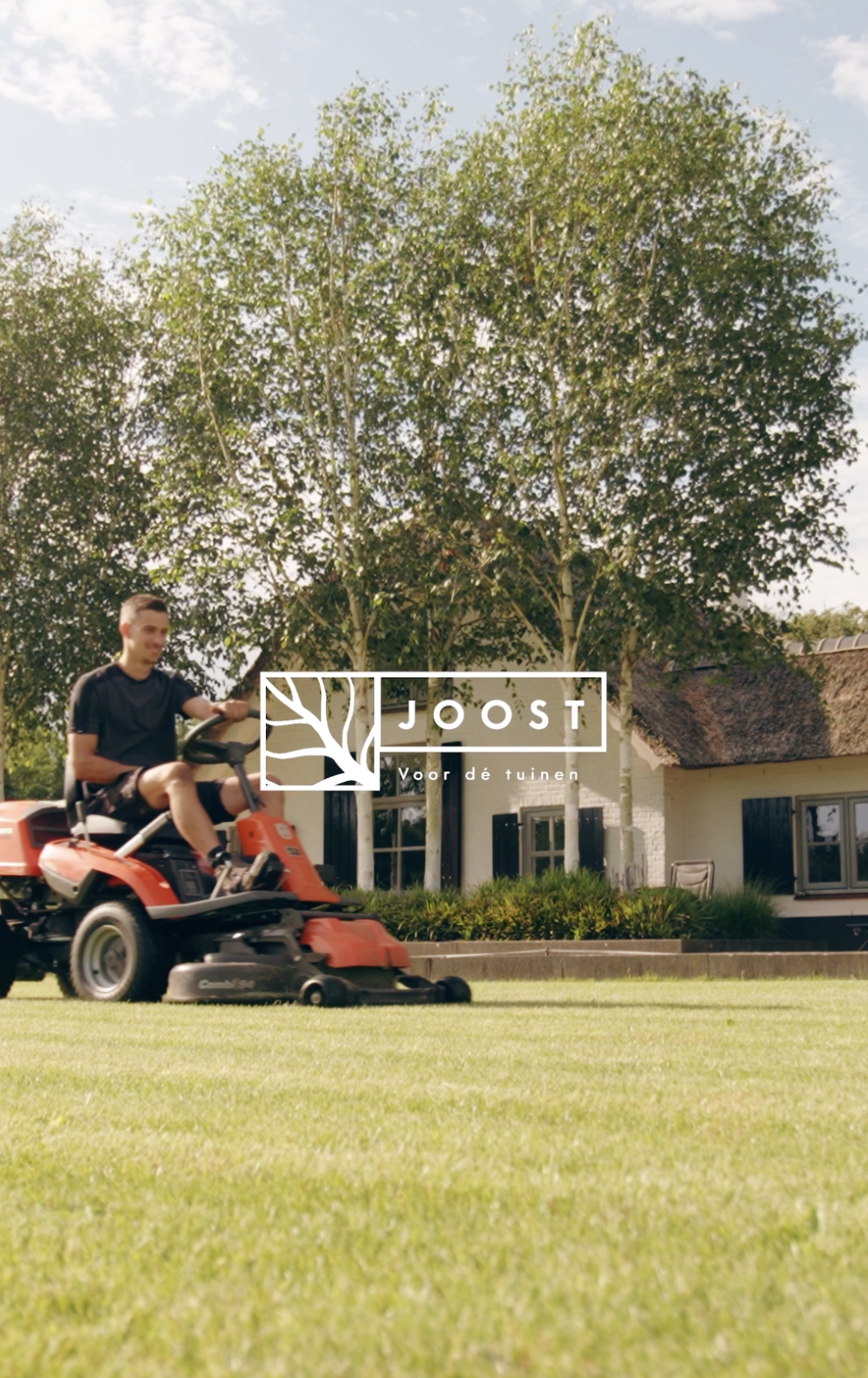 Joost voor de Tuinen aan het werk