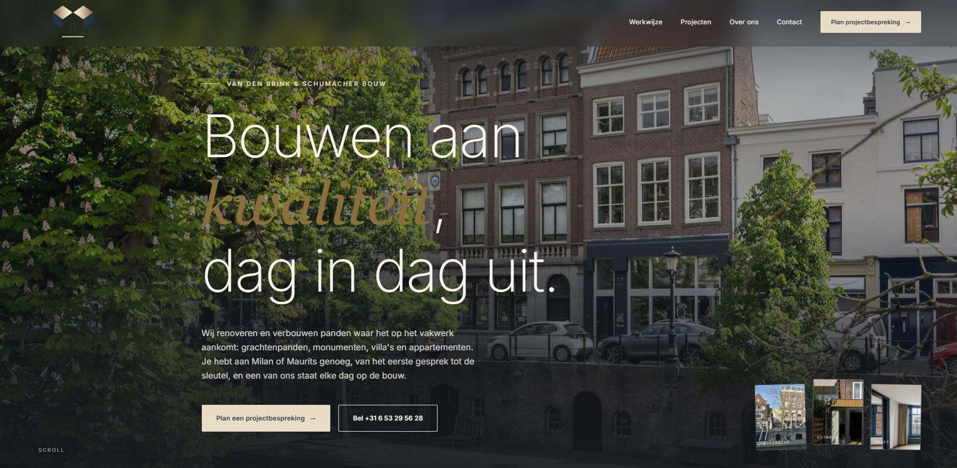 Website Vdbs Bouw